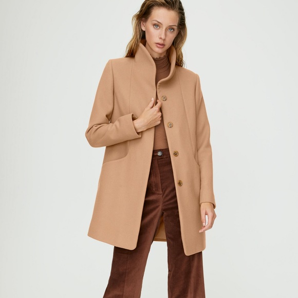 cocoon camel coat